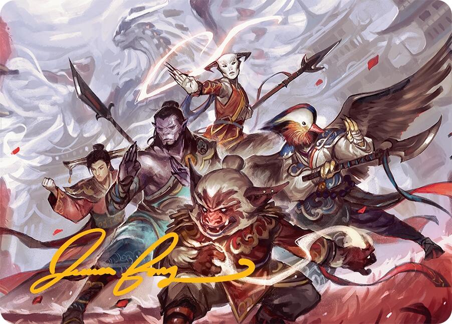 Will of the Jeskai Art Card (54/54) (Gold-Stamped Signature) [Tarkir: Dragonstorm Art Series] | Local Legends
