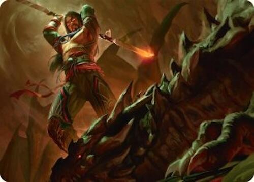 Sarkhan's Resolve Art Card (18/54) [Tarkir: Dragonstorm Art Series] | Local Legends