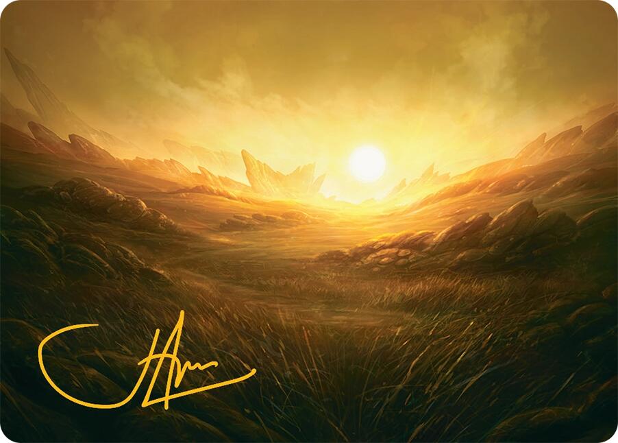 Plains Art Card (31/54) (Gold-Stamped Signature) [Tarkir: Dragonstorm Art Series] | Local Legends