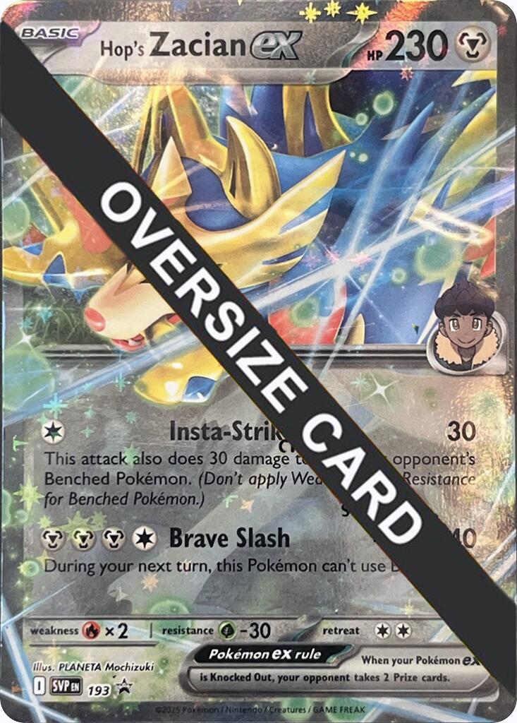 Hop's Zacian ex (SVP193) (Jumbo Card) [Scarlet & Violet: Black Star Promos] | Local Legends