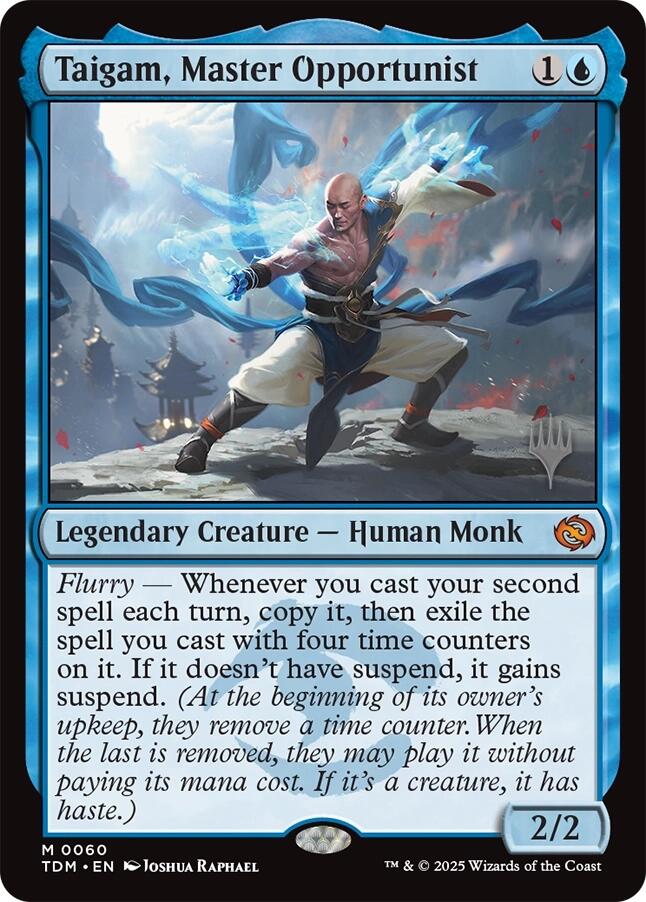 Taigam, Master Opportunist [Tarkir: Dragonstorm Promos] | Local Legends