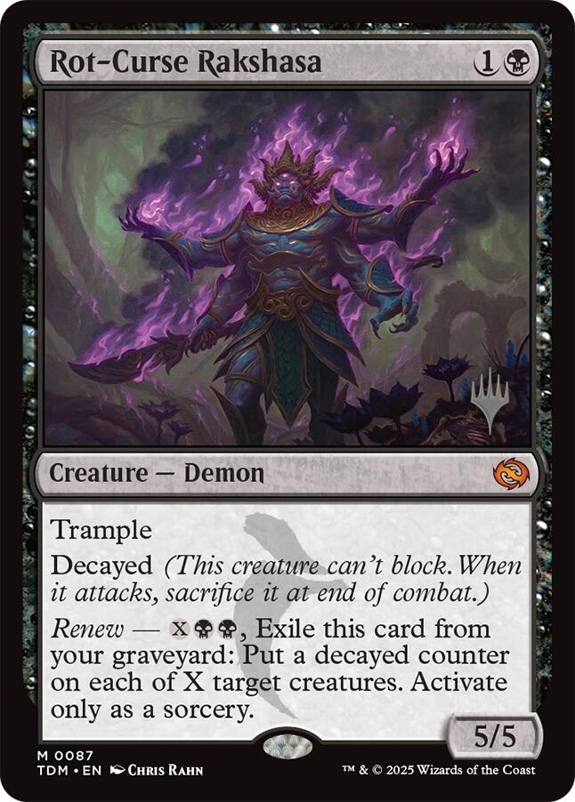 Rot-Curse Rakshasa [Tarkir: Dragonstorm Promos] | Local Legends
