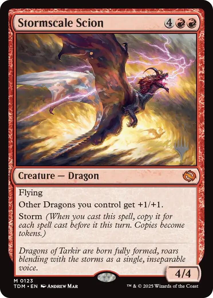 Stormscale Scion [Tarkir: Dragonstorm Promos] | Local Legends