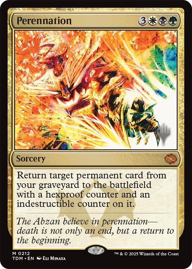 Perennation [Tarkir: Dragonstorm Promos] | Local Legends