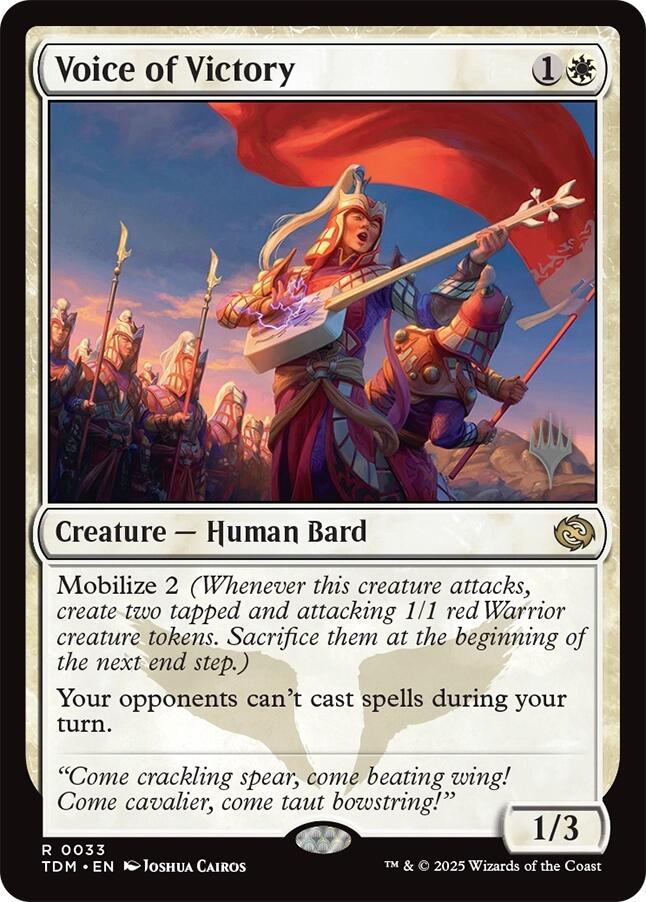 Voice of Victory [Tarkir: Dragonstorm Promos] | Local Legends