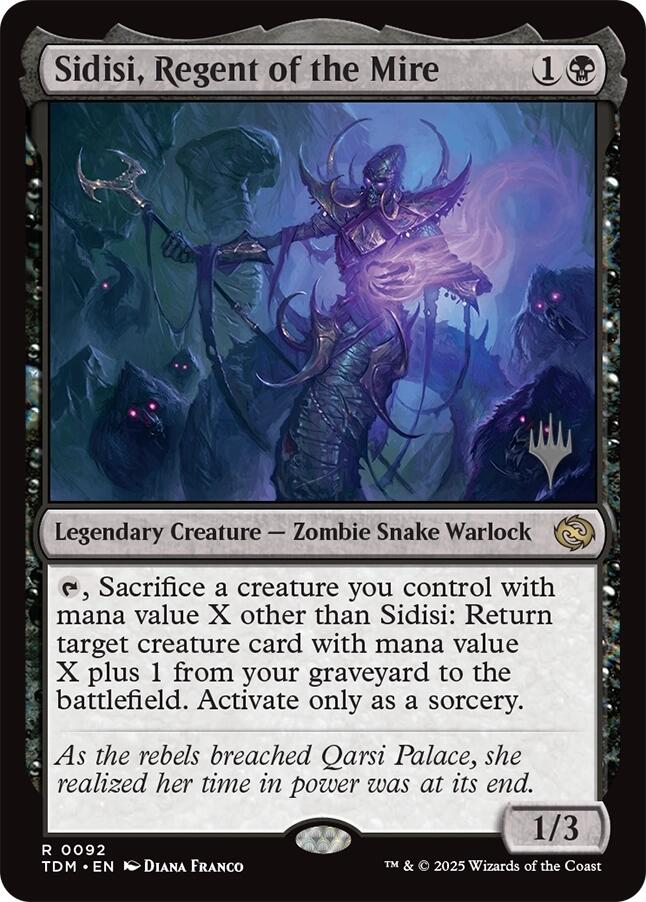 Sidisi, Regent of the Mire [Tarkir: Dragonstorm Promos] | Local Legends