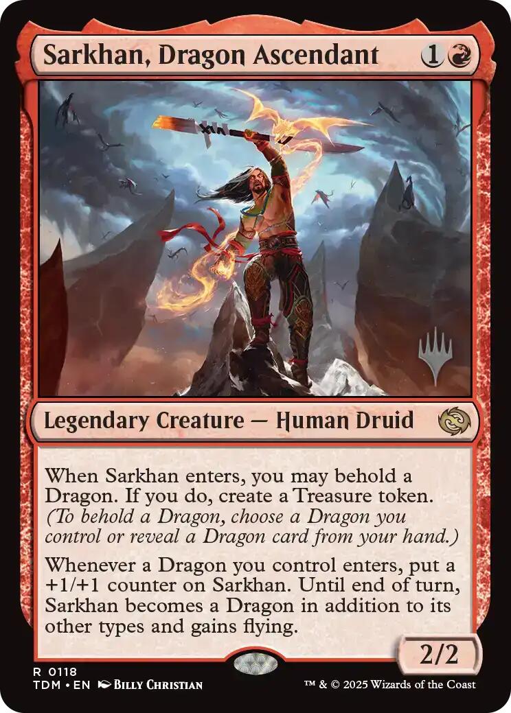 Sarkhan, Dragon Ascendant (Promo Pack) [Tarkir: Dragonstorm Promos] | Local Legends