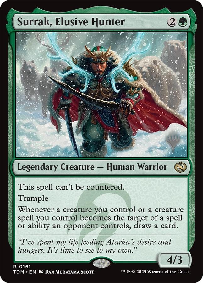 Surrak, Elusive Hunter [Tarkir: Dragonstorm Promos] | Local Legends