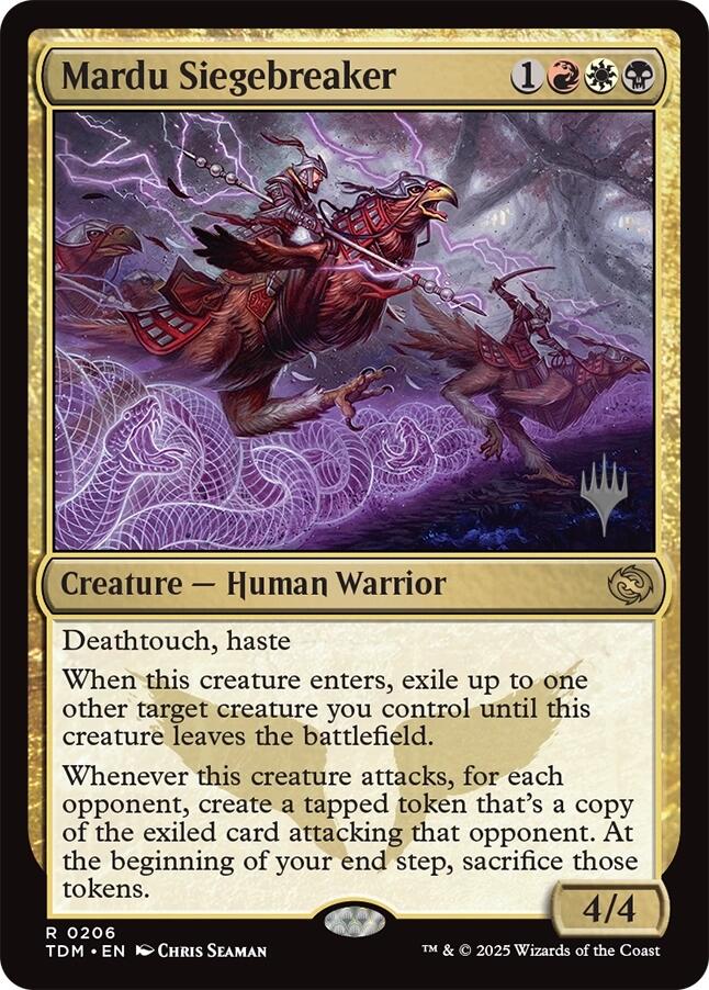 Mardu Siegebreaker [Tarkir: Dragonstorm Promos] | Local Legends