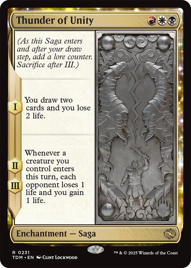 Thunder of Unity [Tarkir: Dragonstorm Promos] | Local Legends