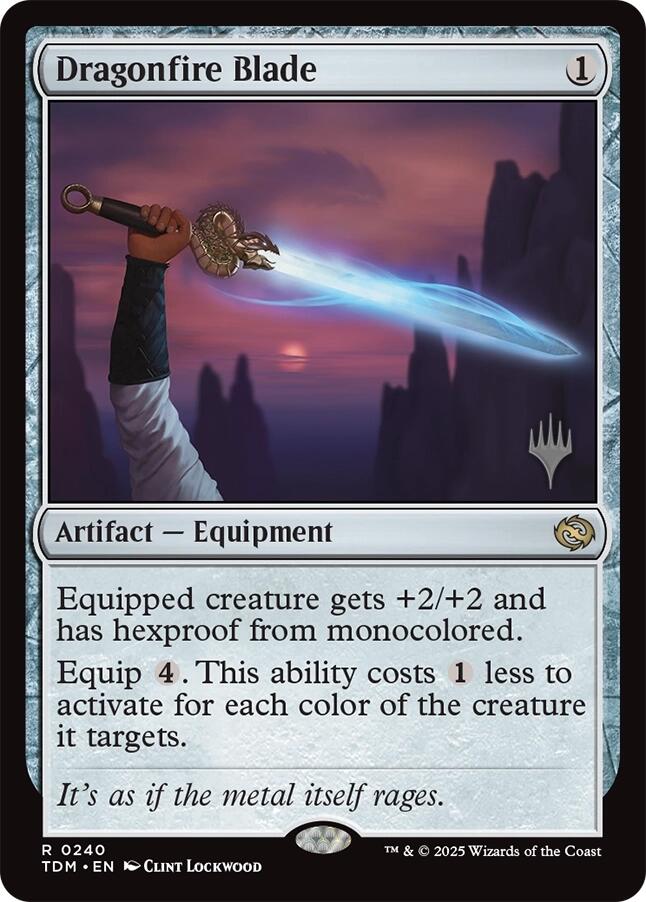 Dragonfire Blade [Tarkir: Dragonstorm Promos] | Local Legends