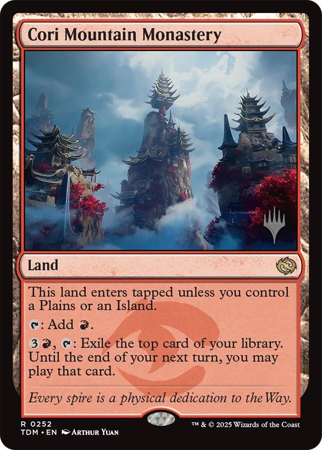 Cori Mountain Monastery [Tarkir: Dragonstorm Promos] | Local Legends