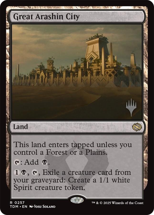 Great Arashin City [Tarkir: Dragonstorm Promos] | Local Legends