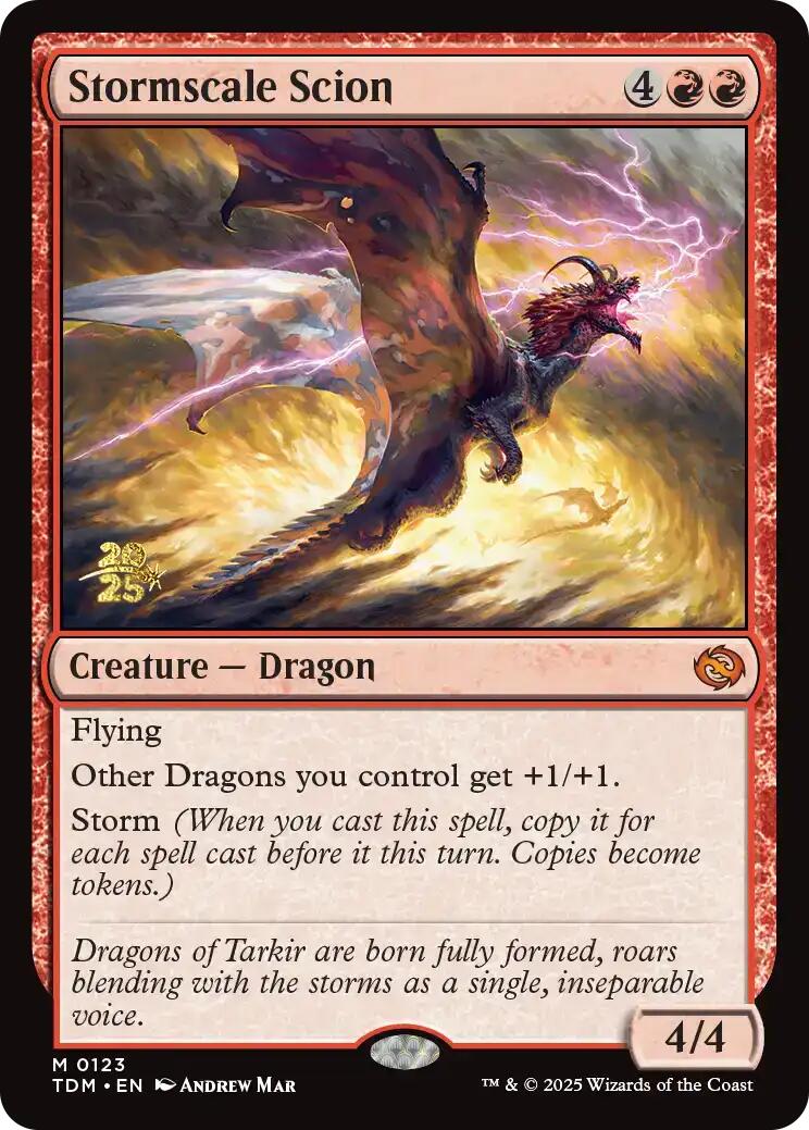 Stormscale Scion [Tarkir: Dragonstorm Prerelease Promos] | Local Legends