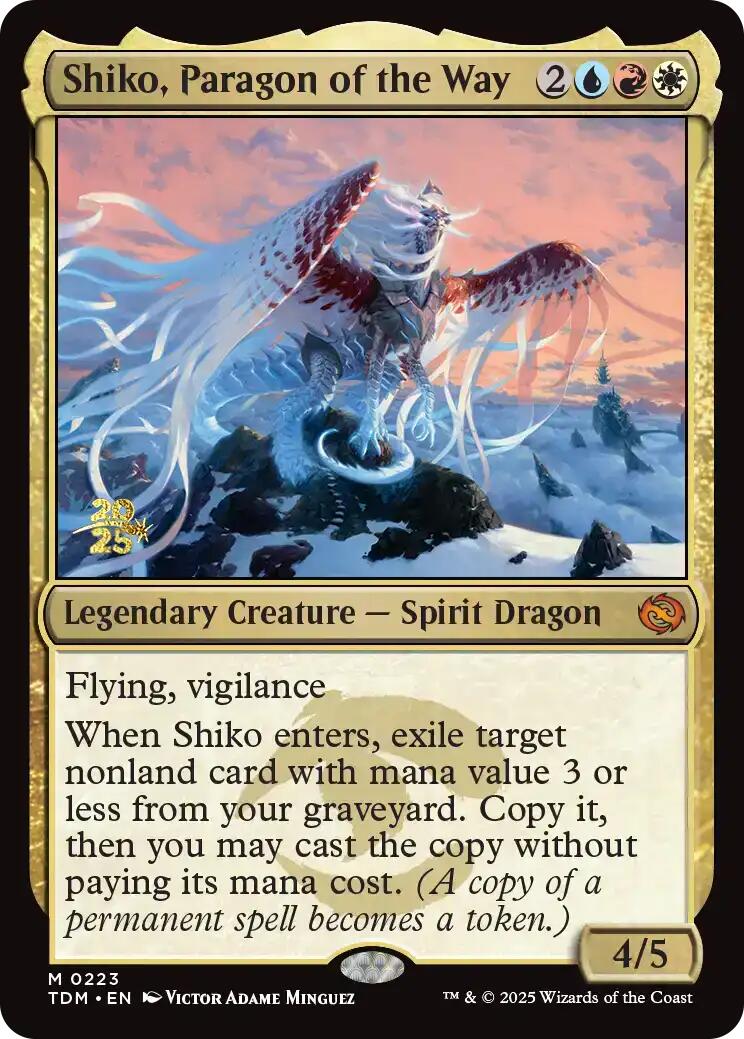 Shiko, Paragon of the Way [Tarkir: Dragonstorm Prerelease Cards] | Local Legends