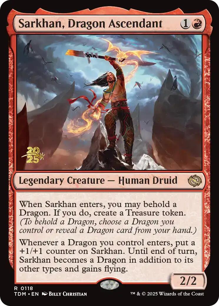 Sarkhan, Dragon Ascendant [Tarkir: Dragonstorm Prerelease Promos] | Local Legends