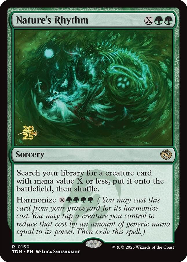Nature's Rhythm [Tarkir: Dragonstorm Prerelease Promos] | Local Legends
