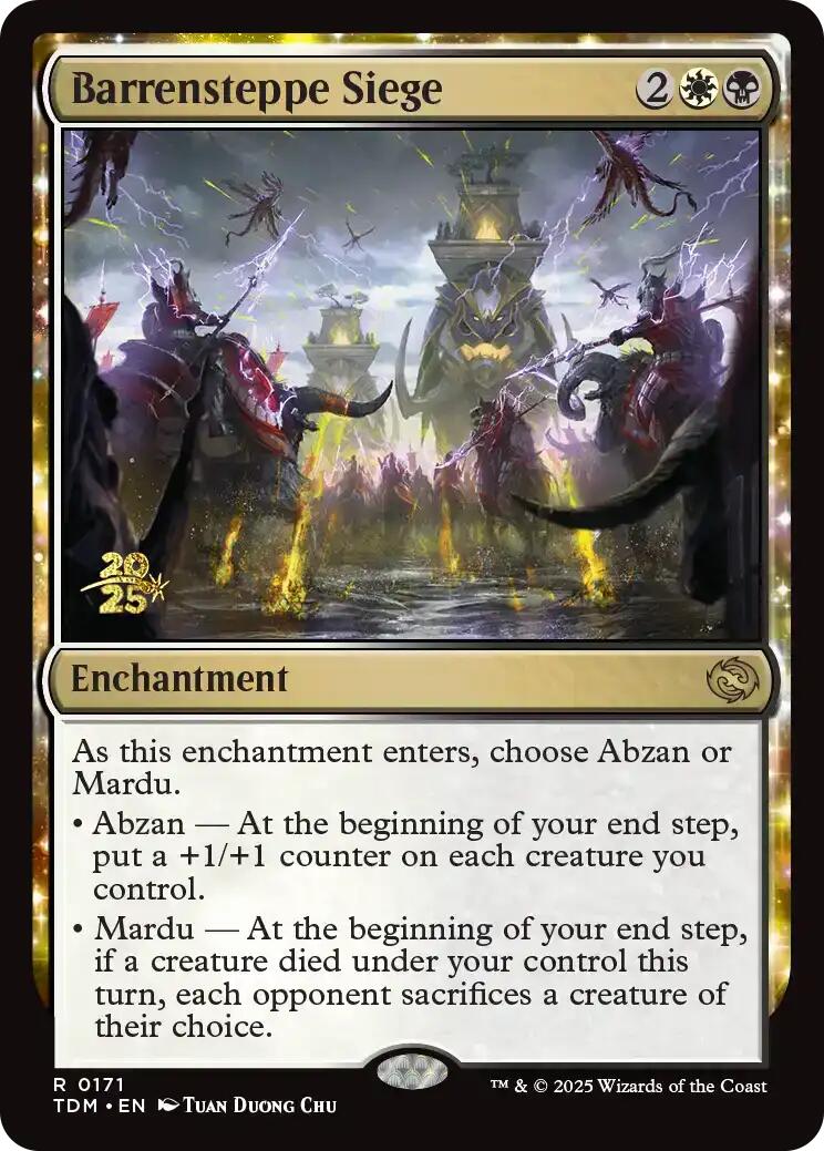 Barrensteppe Siege [Tarkir: Dragonstorm Prerelease Promos] | Local Legends
