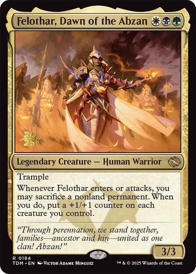 Felothar, Dawn of the Abzan [Tarkir: Dragonstorm Prerelease Cards] | Local Legends