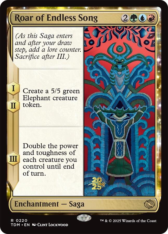 Roar of Endless Song [Tarkir: Dragonstorm Prerelease Promos] | Local Legends