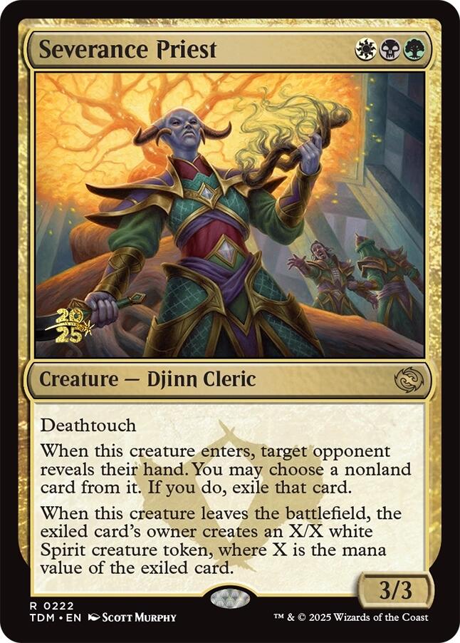 Severance Priest [Tarkir: Dragonstorm Prerelease Promos] | Local Legends