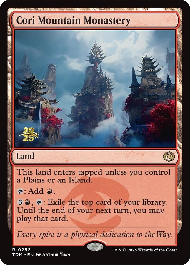 Cori Mountain Monastery [Tarkir: Dragonstorm Prerelease Cards] | Local Legends