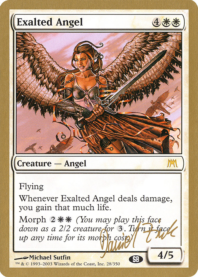 Exalted Angel (Daniel Zink) (SB) [World Championship Decks 2003] | Local Legends