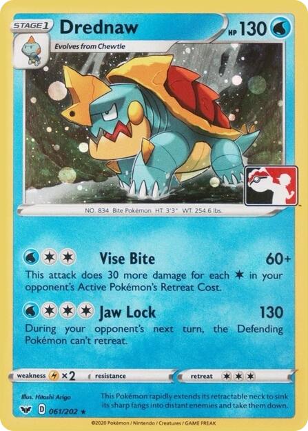 Drednaw (061/202) (Play Pokemon Promo) [League & Championship Cards] | Local Legends