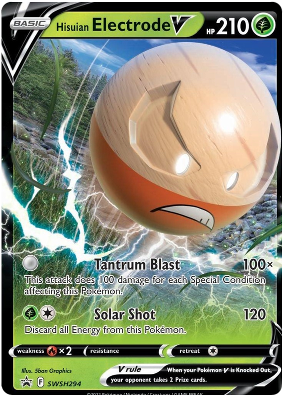Hisuian Electrode V (SWSH294) (Jumbo Card) [Sword & Shield: Black Star Promos] | Local Legends