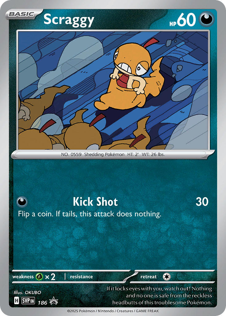 Scraggy (186) [Scarlet & Violet: Black Star Promos] | Local Legends