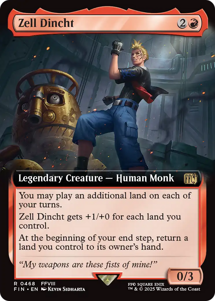 Zell Dincht (Extended Art) [FINAL FANTASY] | Local Legends