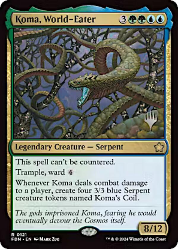 Koma, World-Eater (Promo Pack) [Aetherdrift Promos] | Local Legends