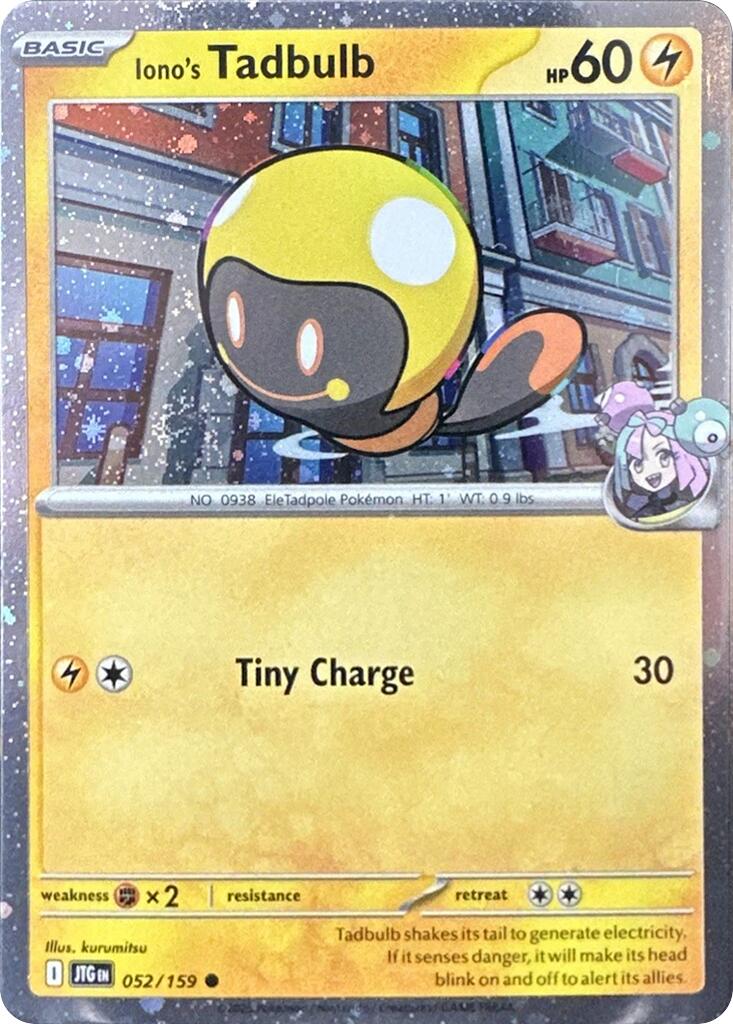 Iono's Tadbulb (052/159) (Cosmos Holo) [Scarlet & Violet: Journey Together] | Local Legends