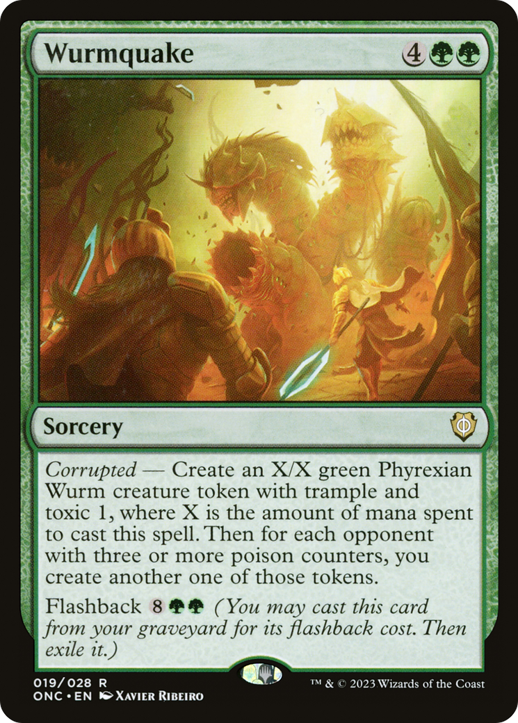 Wurmquake [Phyrexia: All Will Be One Commander] | Golgari Games