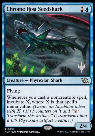 Chrome Host Seedshark (Promo Pack) [March of the Machine Promos] | Local Legends