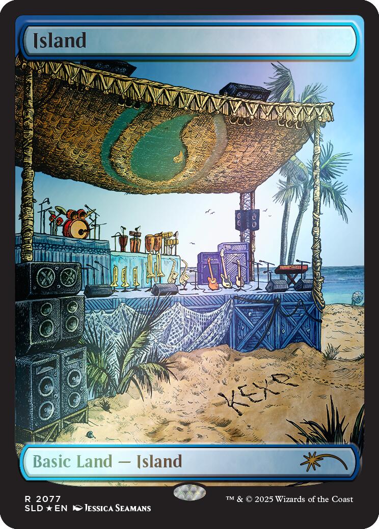 Island (2077) (Rainbow Foil) [Secret Lair Drop Series] | Local Legends