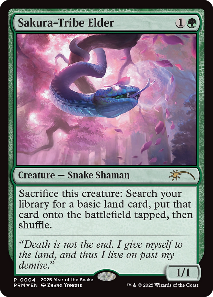 Sakura-Tribe Elder (Year of the Snake 2025) [Standard Showdown Promos] | Local Legends
