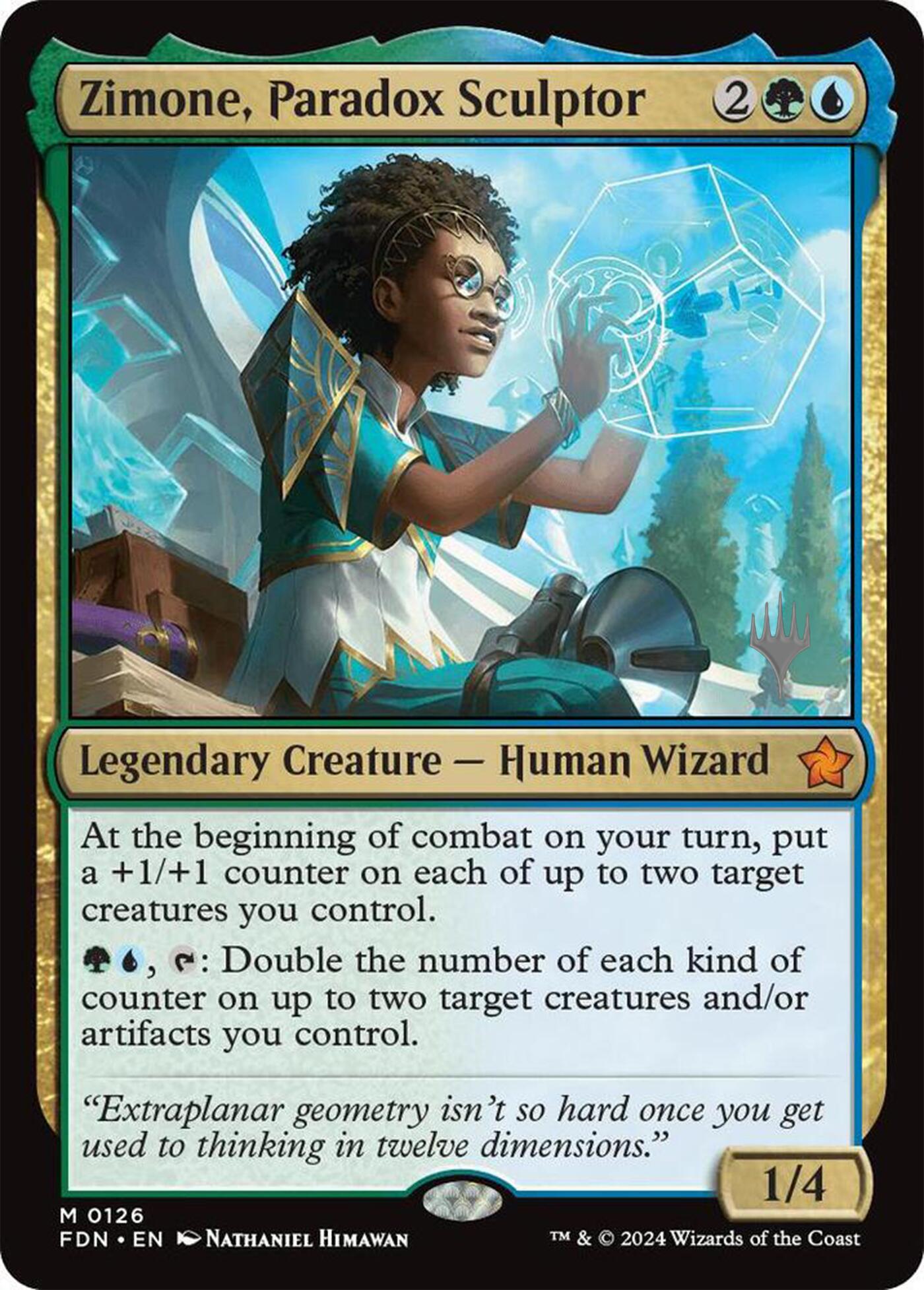 Zimone, Paradox Sculptor (Promo Pack) [Foundations Promos] | Local Legends