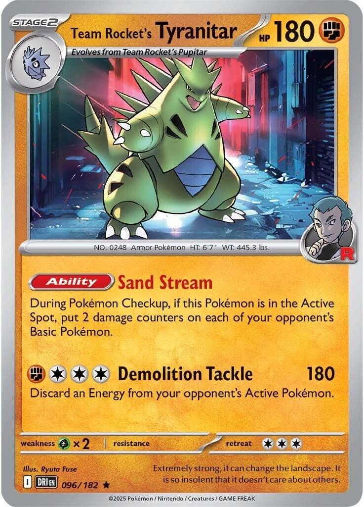 Team Rocket's Tyranitar (096/182) [Scarlet & Violet: Destined Rivals] | Local Legends