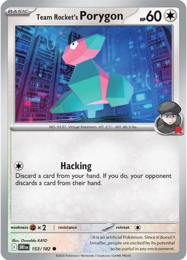 Team Rocket's Porygon (153/182) [Scarlet & Violet: Destined Rivals] | Local Legends