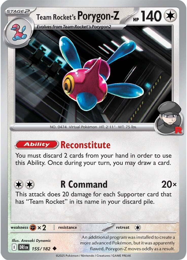 Team Rocket's Porygon-Z (155/182) [Scarlet & Violet: Destined Rivals] | Local Legends