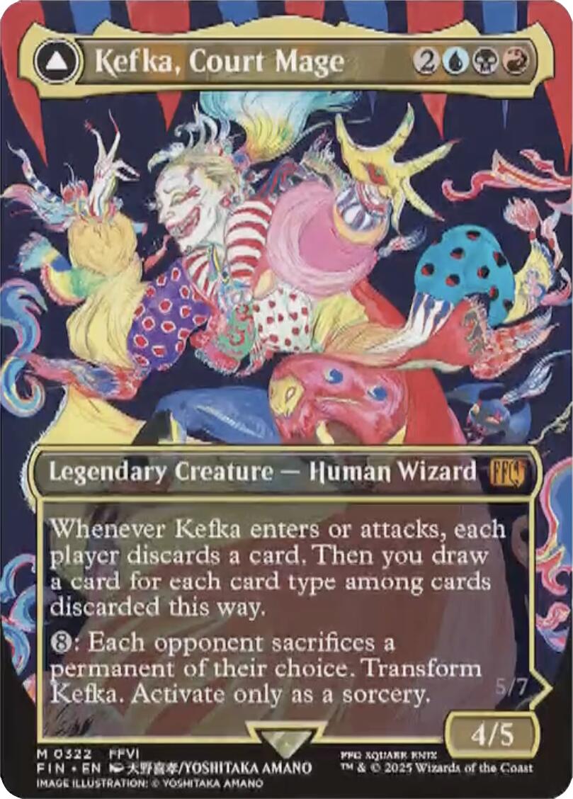 Kefka, Court Mage // Kefka, Ruler of Ruin (Borderless) (0322) [FINAL FANTASY] | Local Legends