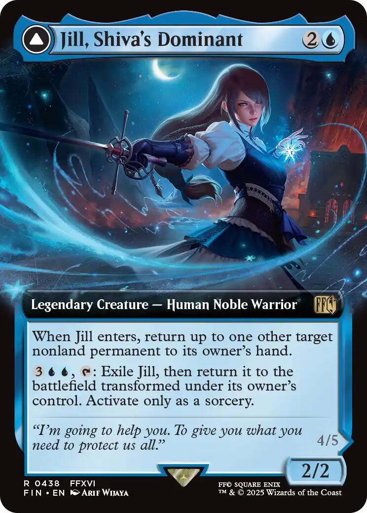 Jill, Shiva's Dominant // Shiva, Warden of Ice (Extended Art) [FINAL FANTASY] | Local Legends