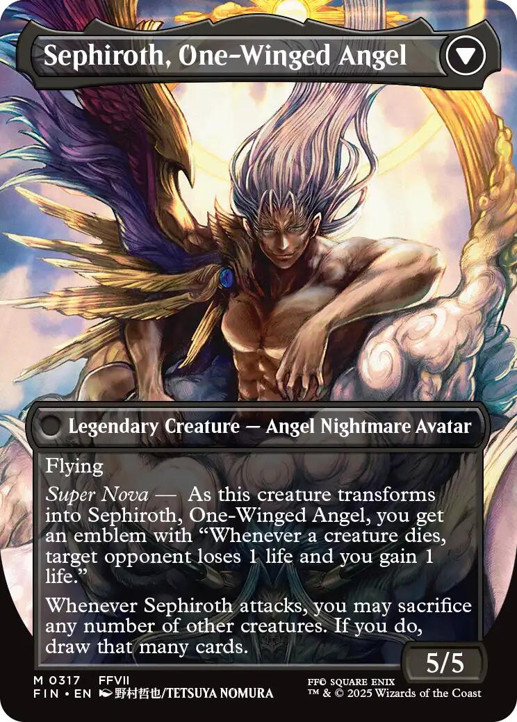 Sephiroth, Fabled SOLDIER // Sephiroth, One-Winged Angel (Borderless) (0317) [FINAL FANTASY] | Local Legends