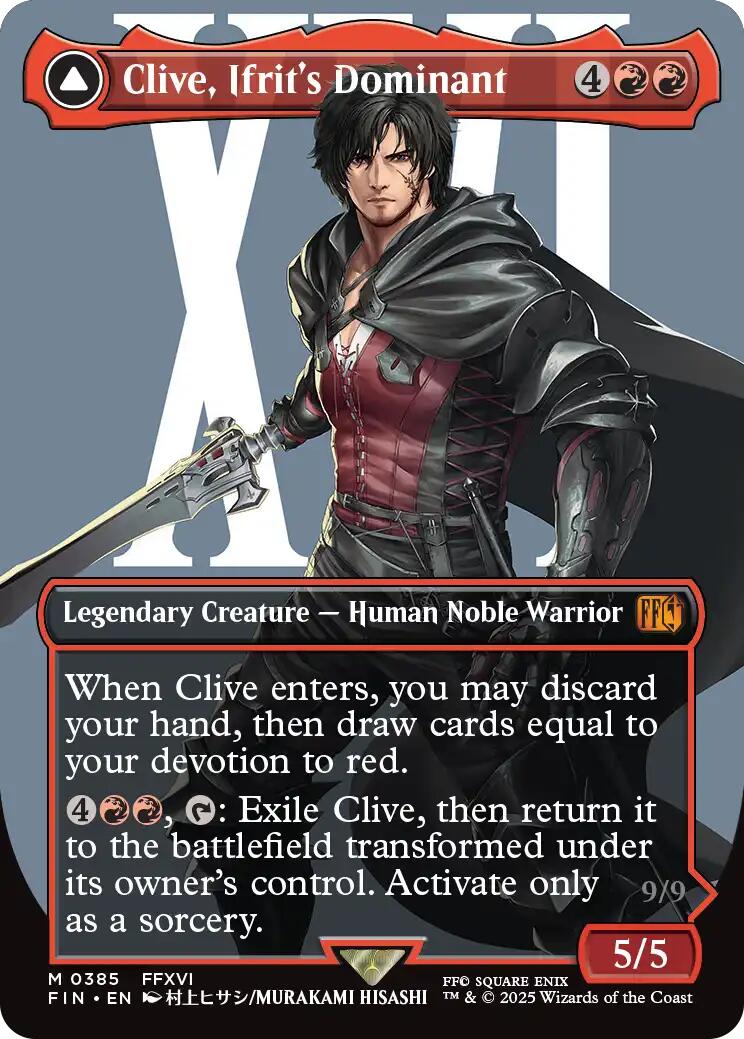 Clive, Ifrit's Dominant // Ifrit, Warden of Inferno (Borderless) (0385) [FINAL FANTASY] | Local Legends