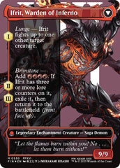 Clive, Ifrit's Dominant // Ifrit, Warden of Inferno (Borderless) (Surge Foil) [FINAL FANTASY] | Local Legends