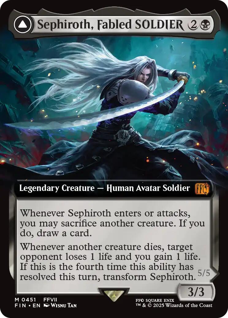 Sephiroth, Fabled SOLDIER // Sephiroth, One-Winged Angel (Extended Art) [FINAL FANTASY] | Local Legends