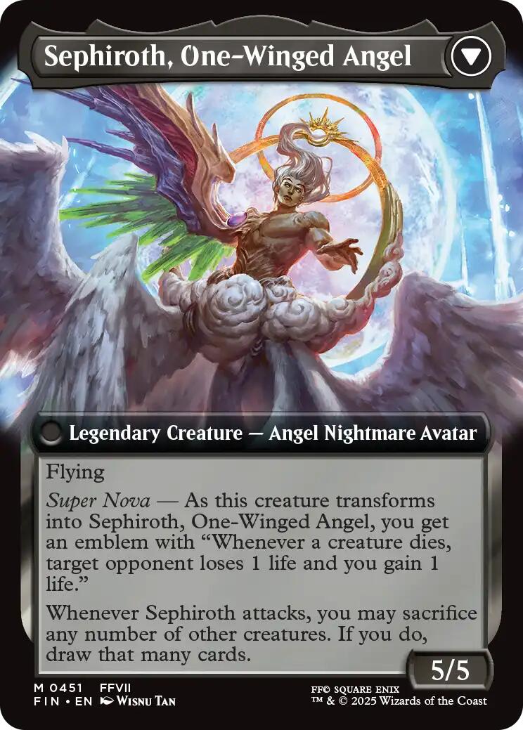 Sephiroth, Fabled SOLDIER // Sephiroth, One-Winged Angel (Extended Art) [FINAL FANTASY] | Local Legends