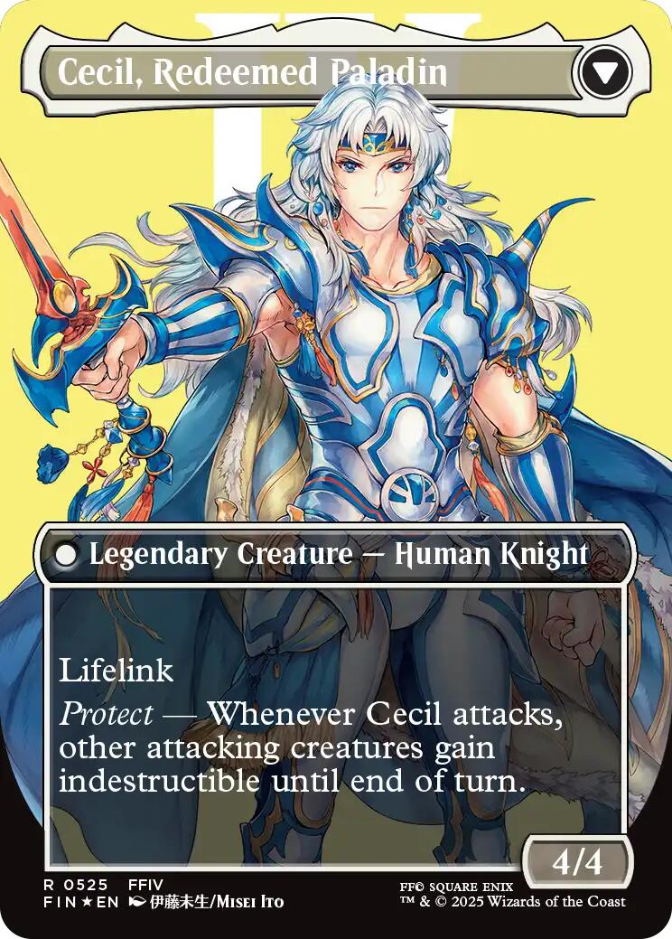 Cecil, Dark Knight // Cecil, Redeemed Paladin (Borderless) (Surge Foil) [FINAL FANTASY] | Local Legends