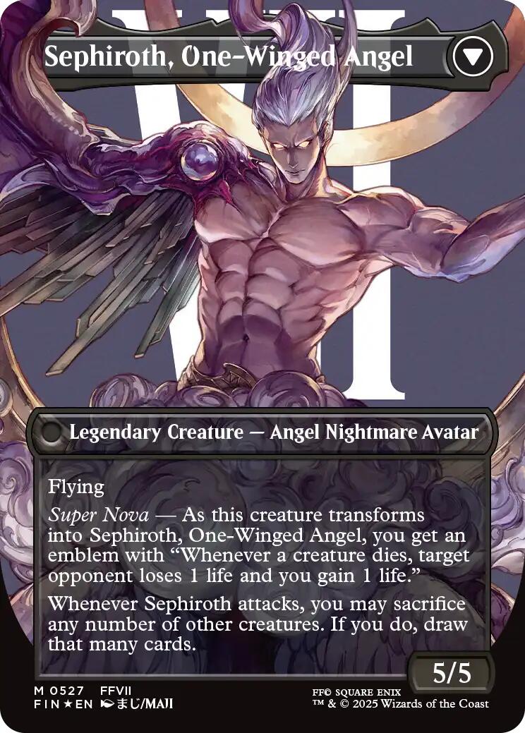 Sephiroth, Fabled SOLDIER // Sephiroth, One-Winged Angel (Borderless) (Surge Foil) [FINAL FANTASY] | Local Legends
